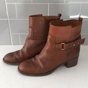 Women’s Jcrew Leather Brown Boots Size 8